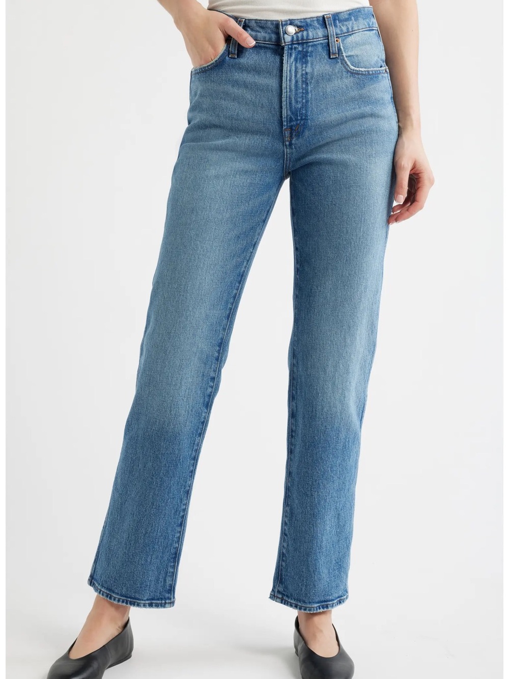 Madewell • The Longline Straight Leg Jean in Pickett Wash